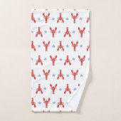 Hummer, die die preppy-Seeküste auflöst Badhandtuch Set (Handtuch)