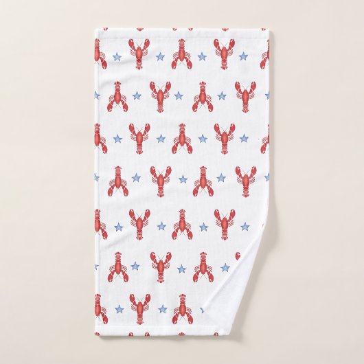 Hummer, die die preppy-Seeküste auflöst Badhandtuch Set (Handtuch)