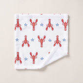 Hummer, die die preppy-Seeküste auflöst Badhandtuch Set (Waschlappen)