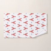 Hummer, die die preppy-Seeküste auflöst Badhandtuch Set (Handtuch)