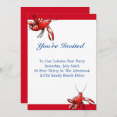 Hummer Fest Party Einladung (Vorne/Hinten)