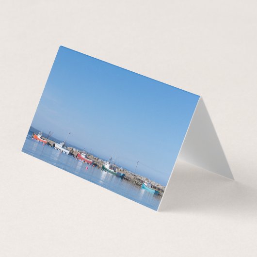 Hummer-Fischerboote gefaltete Visitenkarten (Vorderseite)