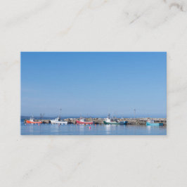 Hummer-Fischerboote mit blauem Himmel oben Visitenkarte