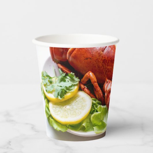 Hummer-Foto Pappbecher (Vorderseite)