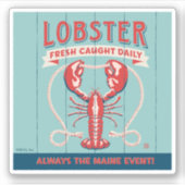 Hummer Fresh Caught Daily | Maine Aufkleber (Vorderseite)