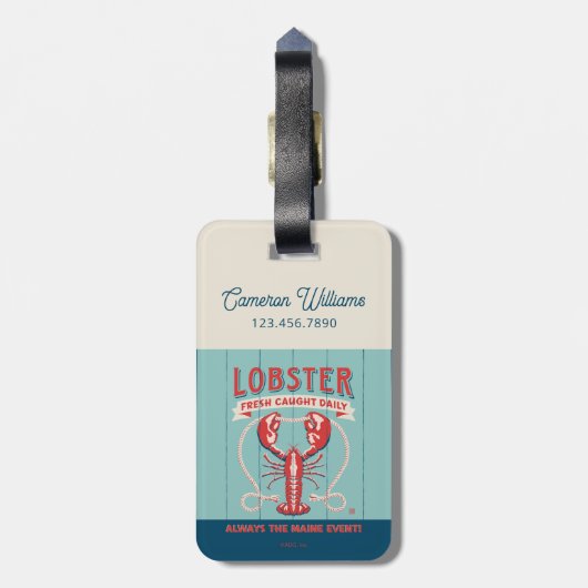 Hummer Fresh Caught Daily | Maine Gepäckanhänger (Rückseite vertikal)