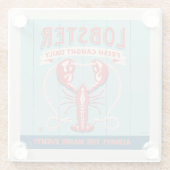 Hummer Fresh Caught Daily | Maine Glasuntersetzer (Rückseite)