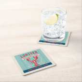 Hummer Fresh Caught Daily | Maine Rechteckiger Pappuntersetzer (Vor Ort)