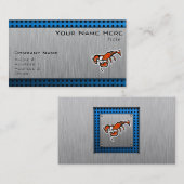 Hummer; Gebürsteter Metallblick Visitenkarte (Vorne/Hinten)