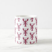 Hummer-Gemälde Nautisches Küstenmuster Kaffeetasse (Mittel)