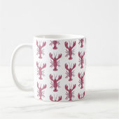 Hummer-Gemälde Nautisches Küstenmuster Kaffeetasse (Links)