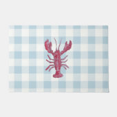 Hummer Gingham Buffalo Karo Küstenstil Fußmatte (Vorderseite)