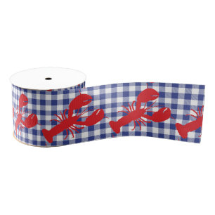 Hummer Gingham Küsten Maine Spaß Ripsband