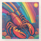 Hummer Glasuntersetzer (Vorderseite)