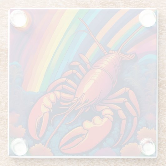 Hummer Glasuntersetzer (Rückseite)