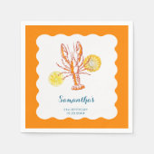 Hummer-Grillspezialitäten GRILLEN Seafood Summer B Serviette (Vorderseite)