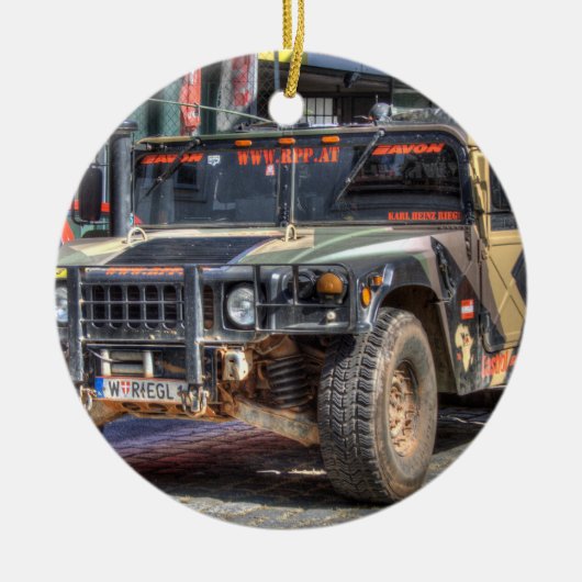 Hummer H1 Keramik Ornament (Vorne)