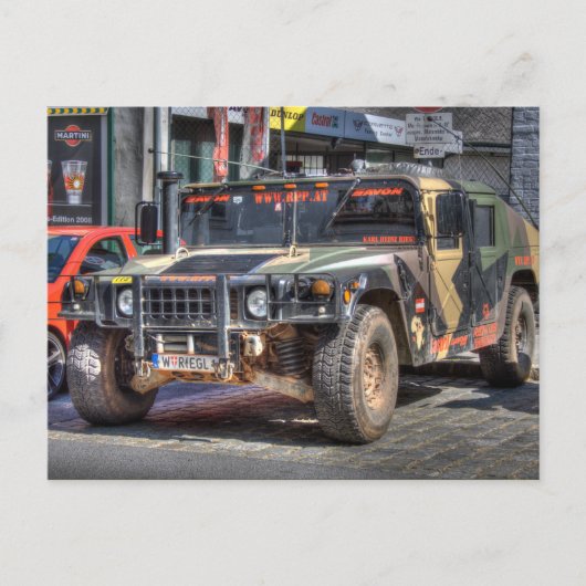 Hummer H1 Postkarte (Vorderseite)