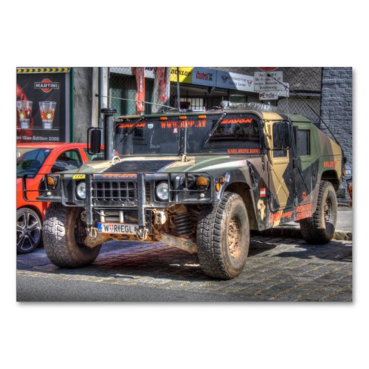 Hummer H1 Tischnummer (Vorderseite)