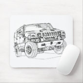 Hummer H2 Mousepad (Mit Mouse)