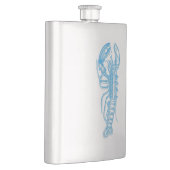 Hummer hellblau Serie Flachmann (Rechts)