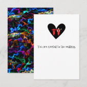 Hummer-Hochzeit Einladung (Vorne/Hinten)