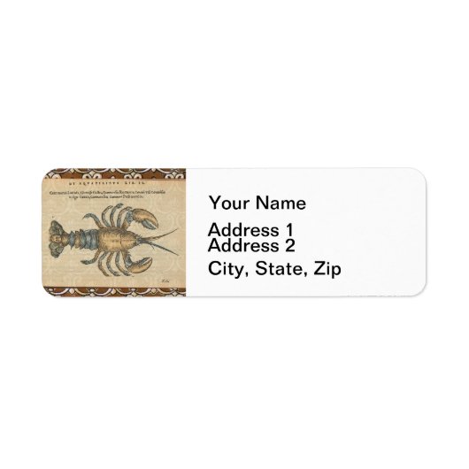 Hummer-Illustration Antique Maine Seafood (Vorne)