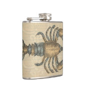 Hummer-Illustration Antique Maine Seafood Flachmann (Rechts)