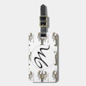 Hummer-Illustration Antique Maine Seafood Gepäckanhänger (Vorderseite vertikal)