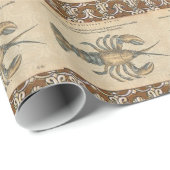 Hummer-Illustration Antique Maine Seafood Geschenkpapier (Rolleneckpunkt)