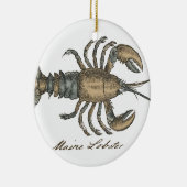 Hummer-Illustration Antique Maine Seafood Keramikornament (Rechts)