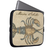 Hummer-Illustration Antique Maine Seafood Laptopschutzhülle (Vorne Rechts)