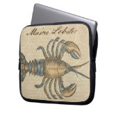Hummer-Illustration Antique Maine Seafood Laptopschutzhülle (Vorderseite Links)