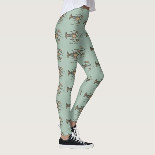Hummer-Illustration Antique Maine Seafood Leggings (Rechts)