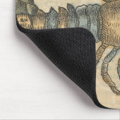 Hummer-Illustration Antique Maine Seafood Mousepad (Ecke)