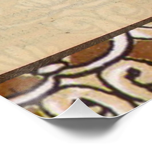 Hummer-Illustration Antique Maine Seafood Poster (Ecke)