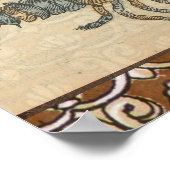 Hummer-Illustration Antique Maine Seafood Poster (Ecke)