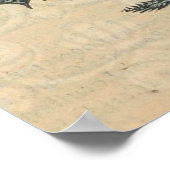 Hummer-Illustration Antique Maine Seafood Poster (Ecke)