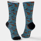 Hummer im Blauen Meer Gemustert Socken (Gewinkelt)