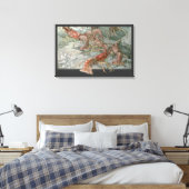 Hummer im Ozean, Vintager Jugendstil Leinwanddruck (Insitu (Schlafzimmer))