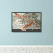 Hummer im Ozean, Vintager Jugendstil Leinwanddruck (Insitu (Holzboden))