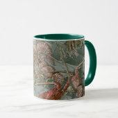 Hummer im Ozean, Vintager Jugendstil Tasse (VorderseiteRechts)