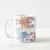 Hummer in Rosa und Blau Kaffeetasse (Links)
