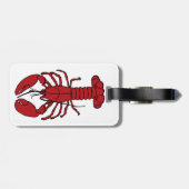 Hummer ist rot gepäckanhänger (Rückseite horizontal)