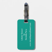 Hummer-Jahreszeit Gepäckanhänger (Rückseite vertikal)