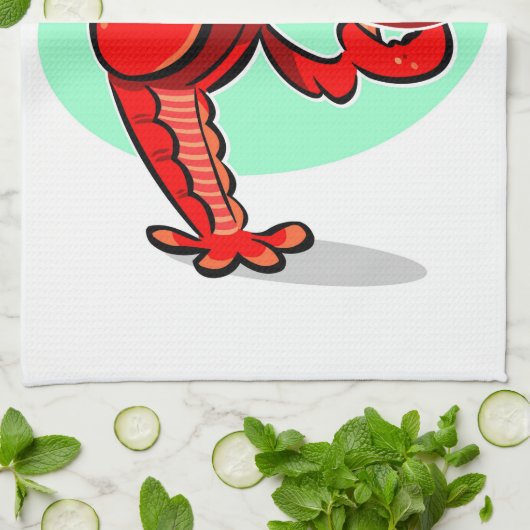 Hummer-Koch Geschirrtuch (Gefaltet)