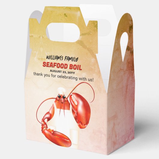 Hummer Koch Meeresfrüchte Thema Geschenkschachtel (Geöffnet)