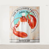 Hummer-Koch Seafood-Veranstaltung im Hintergrund Wandteppich (Vorderseite)