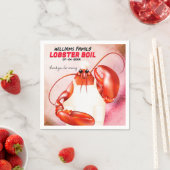 Hummer-Koch Seafood-Veranstaltung Serviette (Beispiel)