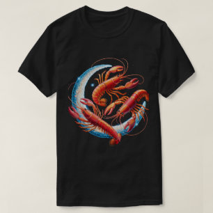 Hummer-Kochrot-Stachel-Langusten-Shirt Cajun-Meere T-Shirt